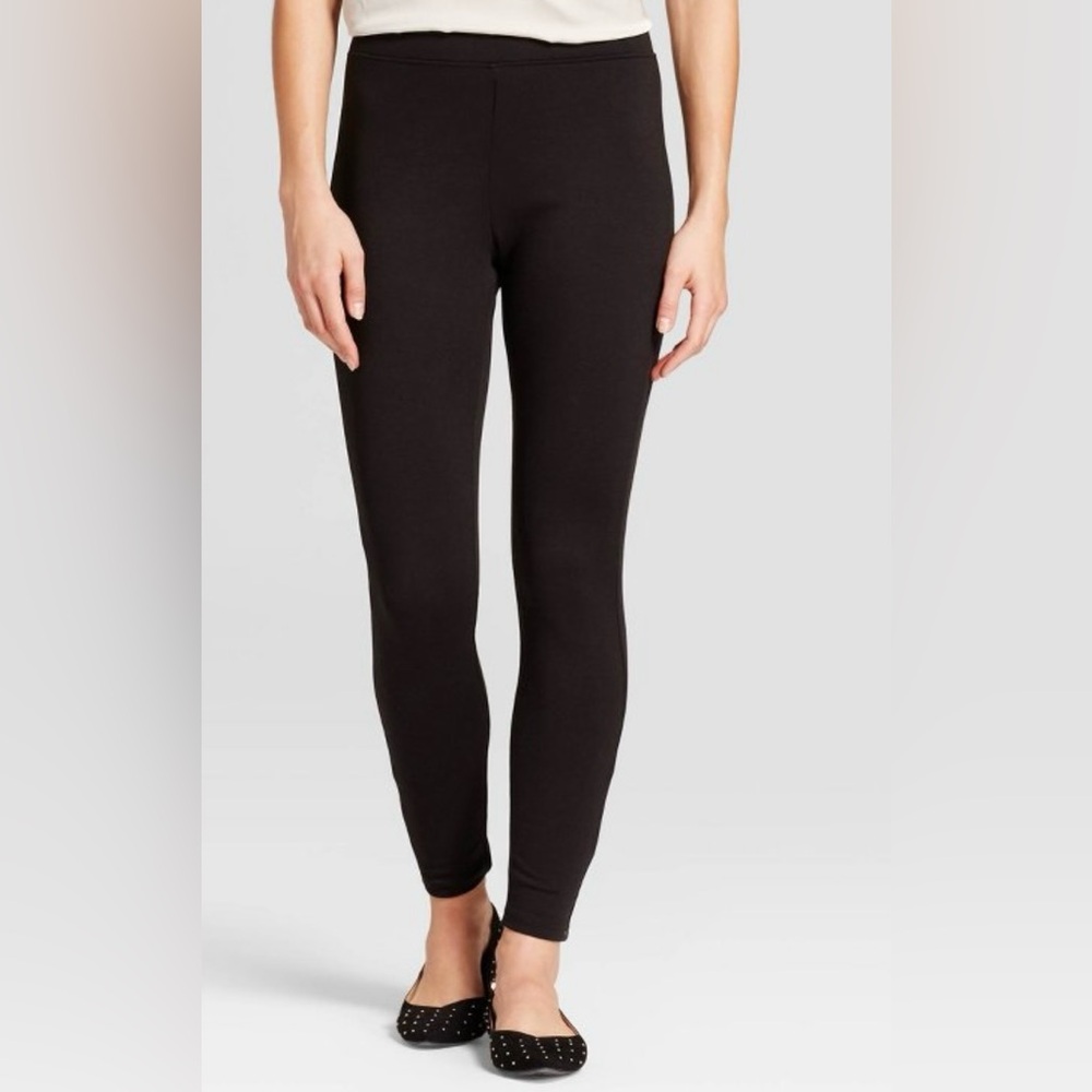 Mid Rise Women's Black Ponte Leggings - BRAND NEW - MOVE OUT SALE